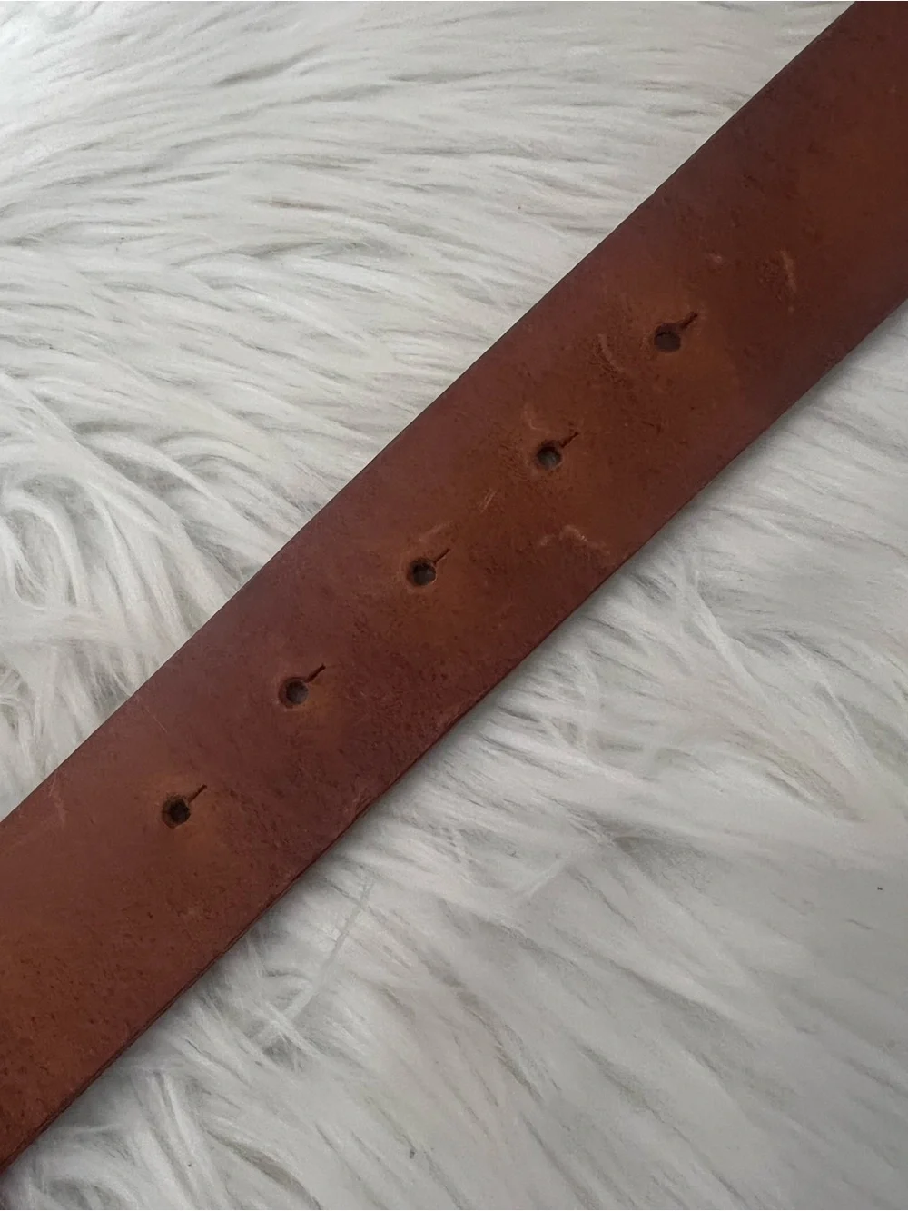 Vintage Cognac Brown Leather Belt with Antiqued Floral Buckle | Boho Western